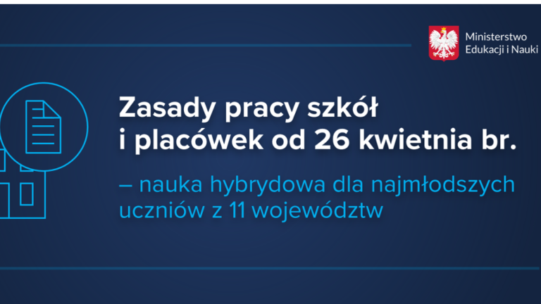 Organizacja zajęć dla klas 0-3 KSP od 26 kwietnia 2021r.