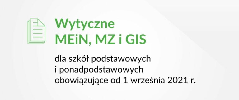 Organizacja zajęć od 1 września 2021r.