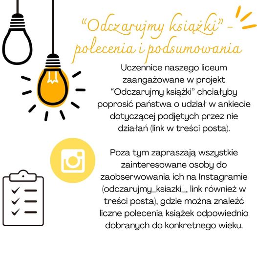 Podsumowanie projektu „Odczarujmy książki”